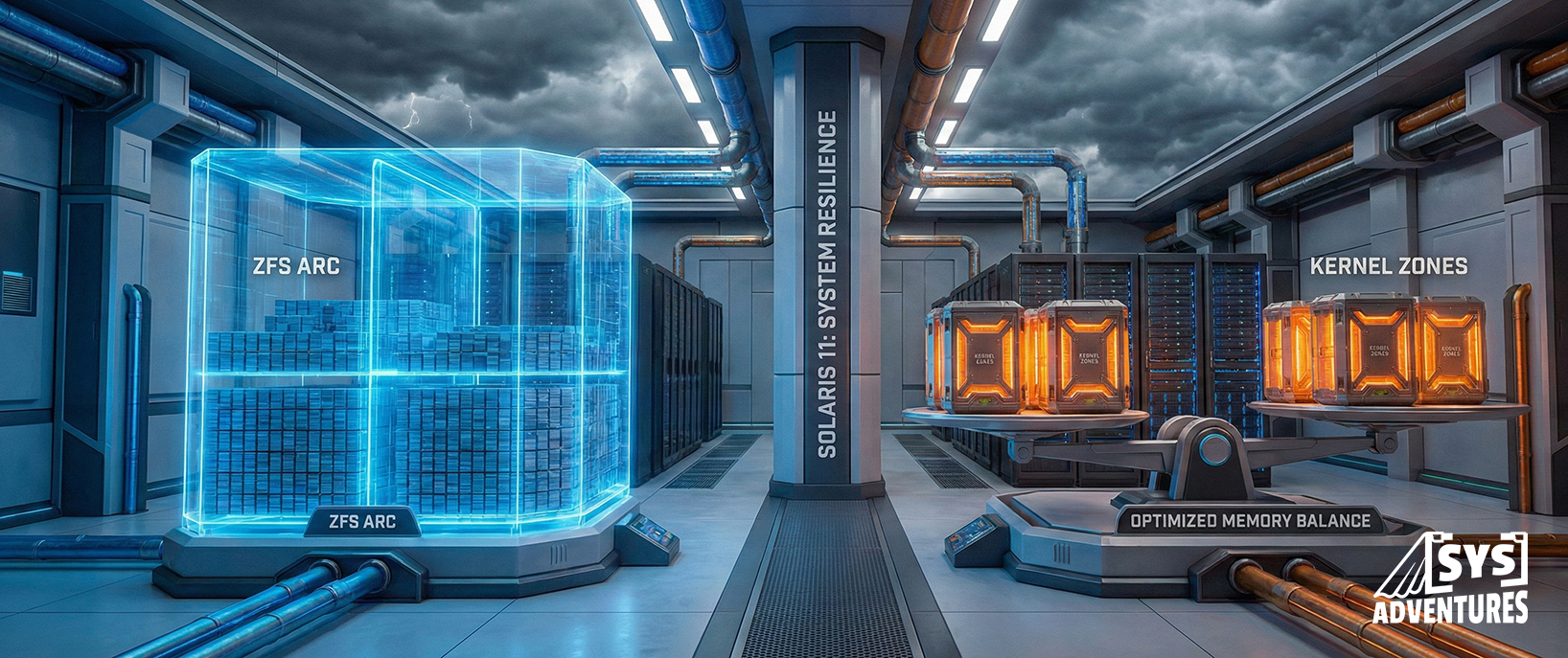 Optimización de memoria Solaris 11: Equilibrio entre ZFS ARC y Kernel Zones para resiliencia del sistema